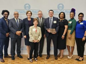 Langston University was honored for its partnership and generous donation from Griffin Media at the 2024 Regents Business Partnership Excellence Awards Program.