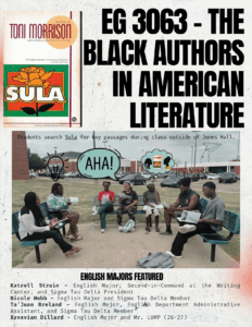 Sula Book Cover with photo of LU English students featured
