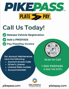 Flier from PIKEPASS encouraging individuals to call or scan to call
