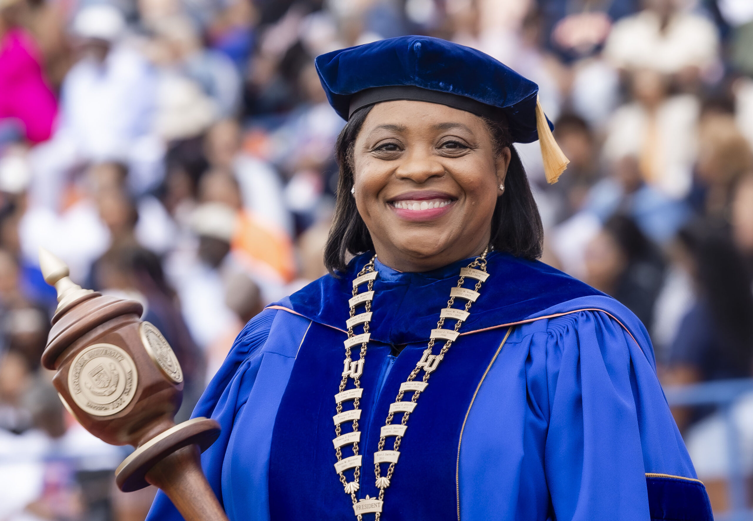 Photo of President Ruth Ray Jackson taken during 2024 Commencement