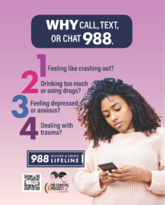 If you are experiencing a mental health crisis, dial 9-8-8