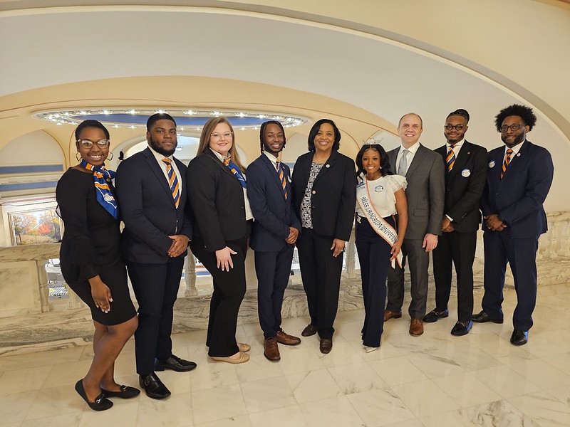 LU Administrators and Student Representatives at the State Capitol in 2024