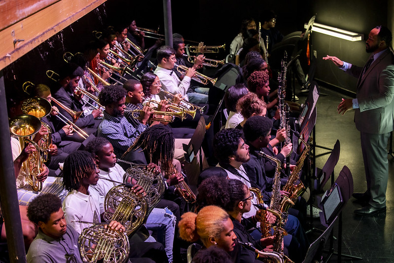 LU Band performing during 2024 Convocation