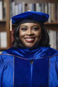 Photo of 17th President Ruth Ray Jackson in regalia smiling, facing forward