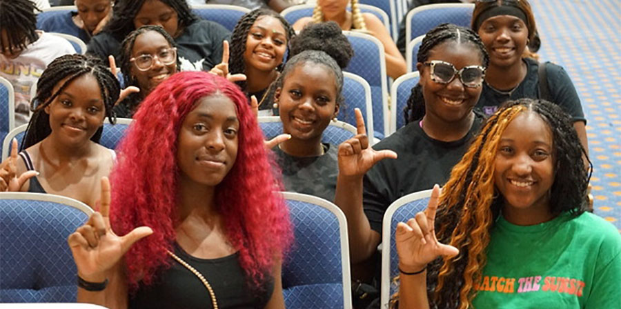 Photo of students during Lion Camp
