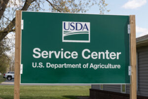 A photo of a USDA Service Center sign