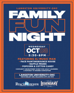 Family Fun Night flyer from 2025